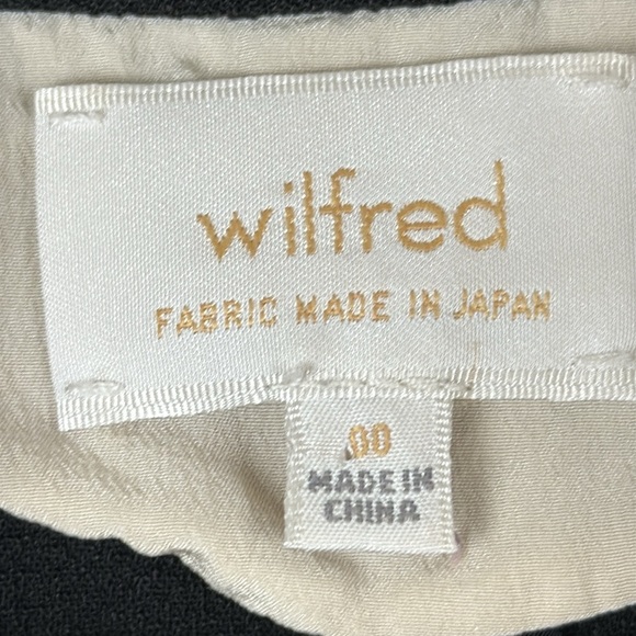 Wilfred Le Chevalier Black Blazer Relaxed Open-Front Design Size 00 - Picture 2 of 6